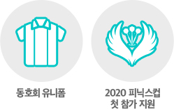 동호회 유니폼, 2020 피닉스컵 첫 참가 지원